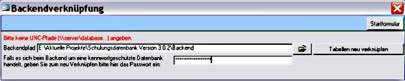 Formular Backendverknüpfung